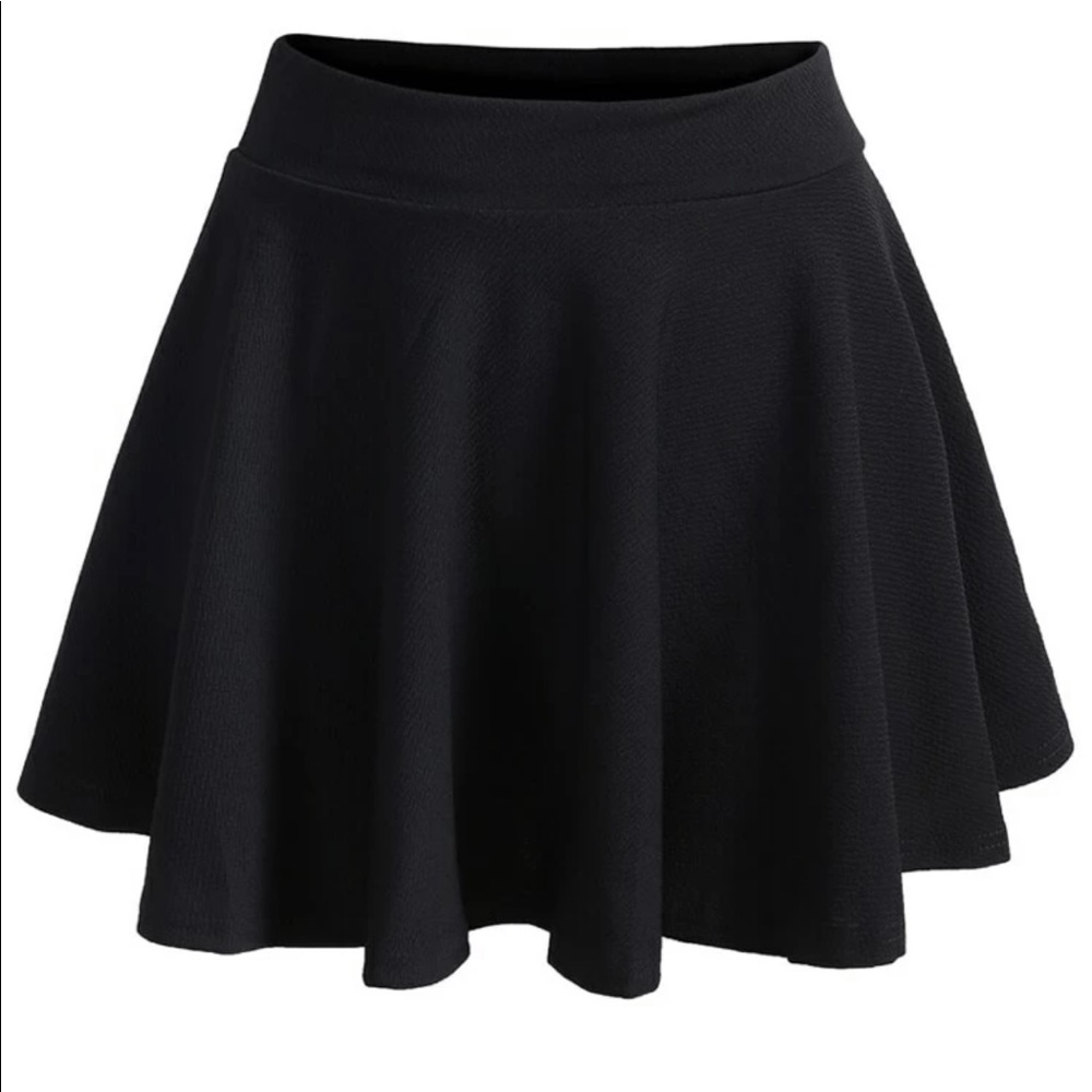 Plus size elastic waistband skirt